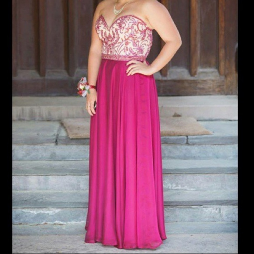 GORGEOUS SHERRI HILL RUBY PROM DRESS!!!
